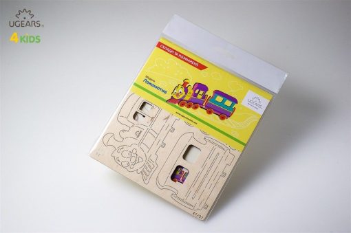 UGears Locomotive 3D-puzzle Coloring Model - 15 pieces - Image 5