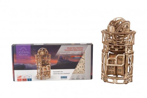 UGears Sky Watcher Tourbillon Table Clock - 338 Pieces - Image 3