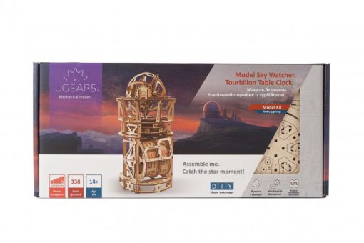UGears Sky Watcher Tourbillon Table Clock - 338 Pieces - Image 7