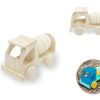 Wood Craft - DIY Solid Wood Vehicle w/Moving Wheels