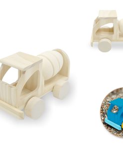 Wood Craft - DIY Solid Wood Vehicle w/Moving Wheels