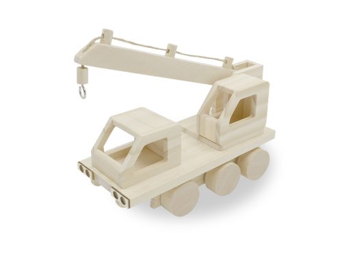 Wood Craft - DIY Solid Wood Vehicle w/Moving Wheels - Image 4