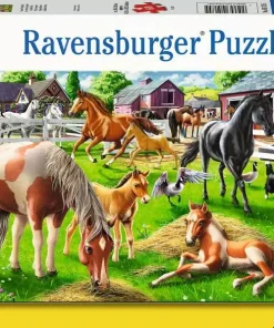 Puzzle Happy Horses - 60 Pieces Puzzle