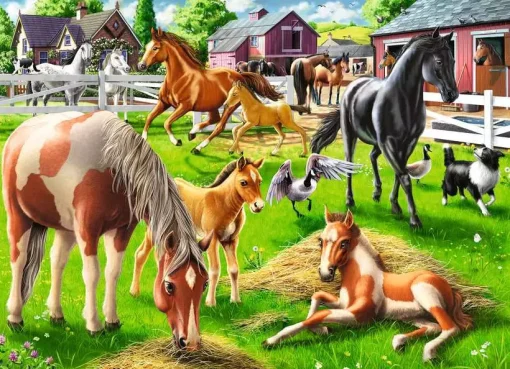 Puzzle Happy Horses - 60 Pieces Puzzle - Image 2