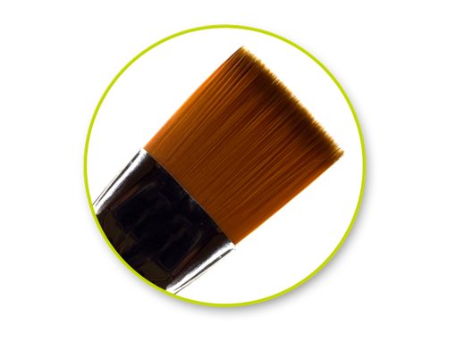 Artist Brush Set: Silver Set x6 Wood Handle/Nylon Hair - Impact - Image 2