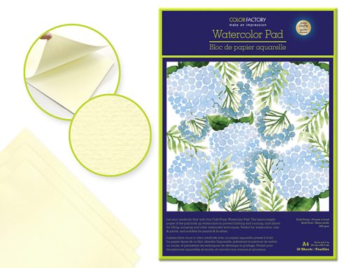 Color Factory: Watercolor Pad 9"x12" (A4) 230gsm 18 Sheets Acid Free