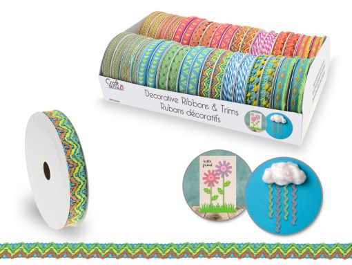 Craft Décor Ribbons/Trims - Adornments 3yrd Rolls - Assorted Styles