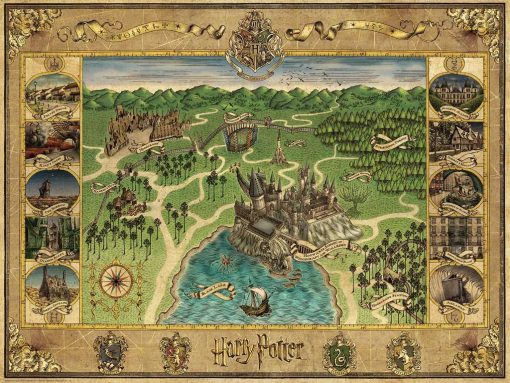 Hogwarts Map - 1500 Pieces Puzzle - Image 2