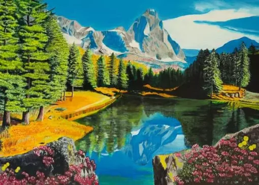 Rocky Mountain Reflections - 300 Pieces Puzzle - Image 2
