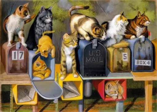 Cat`s Got Mail - 300 Pieces Puzzle - Image 2