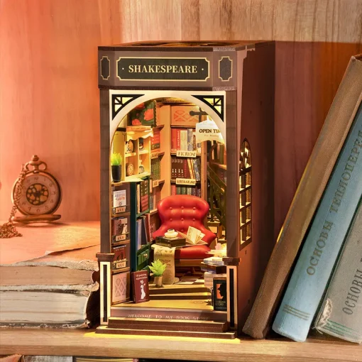 Rolife Bookstore DIY Book Nook Shelf Insert Kit - Image 3
