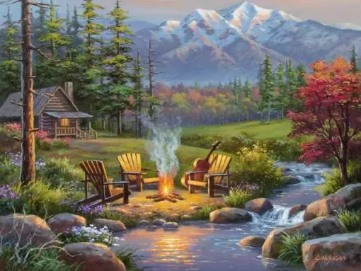 Riverside Livingroom - 750 Pieces Puzzle - Image 2