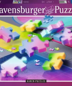 Gradient Cascade - 1000 Pieces Puzzle
