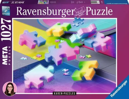 Gradient Cascade - 1000 Pieces Puzzle