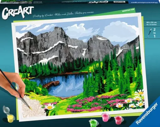 CreArt - Mountain View - Paint by numbers for adults