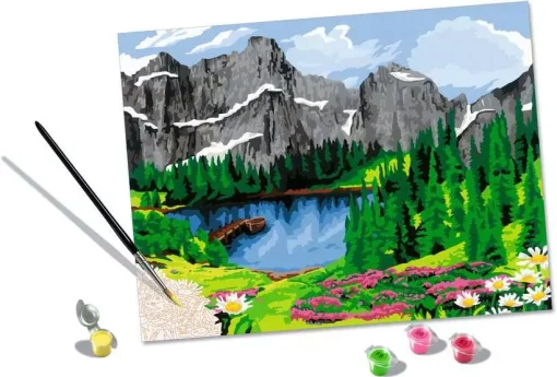 CreArt - Mountain View - Paint by numbers for adults - Image 4