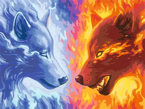 CreArt - Fire & Ice - Paint by numbers for adults - Image 2