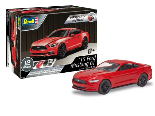 1/25 - 2015 Ford Mustang GT - Easy Click System - Revell