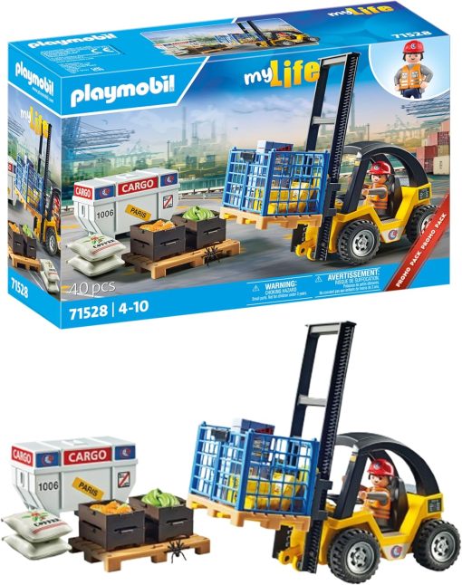 Forklift Truck with Cargo