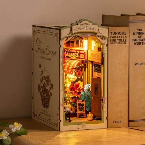 Rolife - Floral Corner - DIY Book Nook Shelf Insert - Image 3