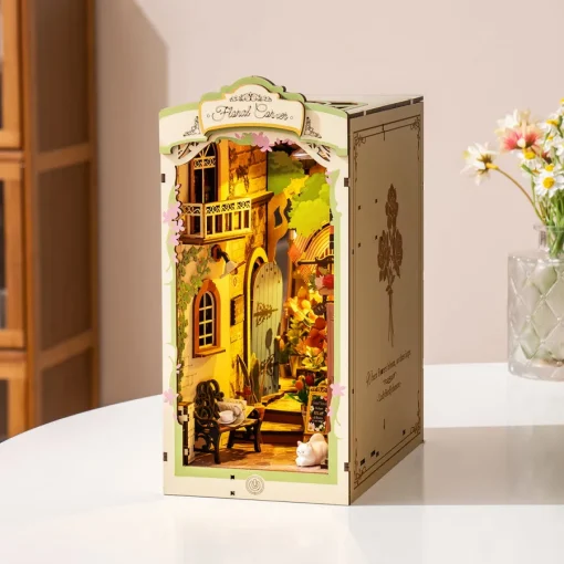Rolife - Floral Corner - DIY Book Nook Shelf Insert - Image 2