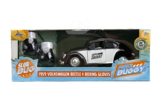 1/32 - "PUNCH BUGGY" 1959 VW Beetle W/Boxing Gloves - Black - Jada - Image 7