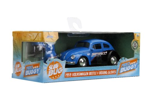 1/32 - "PUNCH BUGGY" 1959 VW Beetle W/Boxing Gloves - Blue - Jada - Image 8