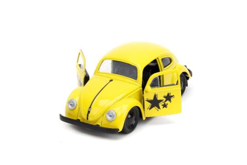 1/32 - "PUNCH BUGGY" 1959 VW Beetle W/Boxing Gloves - Yellow - Jada - Image 5