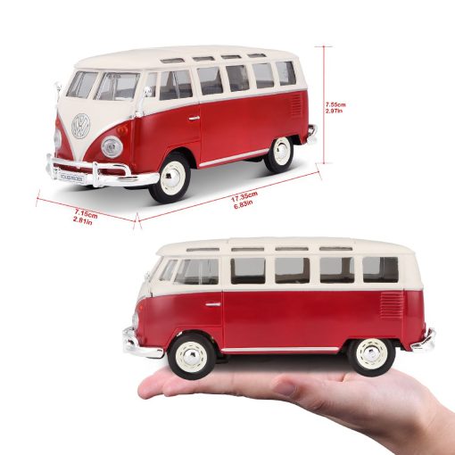 1/25 - Volkswagen Van "Samba" - Special Edition - White/Red - Maisto - Image 4