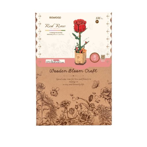 Rowood - Red Rose - 3D Wooden Puzzle - Image 3