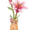 Rowood - Pink Lily - 3D Wooden Puzzle