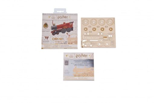 Ugears Hogwarts Express Wooden 3D-Puzzle Coloring - 13 Pieces - Image 4