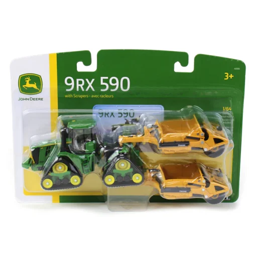 1/64 John Deere 9RX 590 Scraper Special with 1812DC Scrapers - Image 2