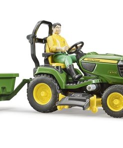 John Deere X949 lawn tractor with trailer
