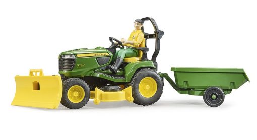 John Deere X949 lawn tractor with trailer - Image 3