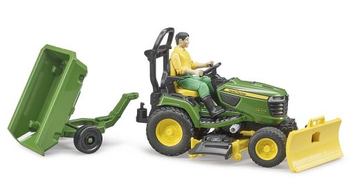 John Deere X949 lawn tractor with trailer - Image 4