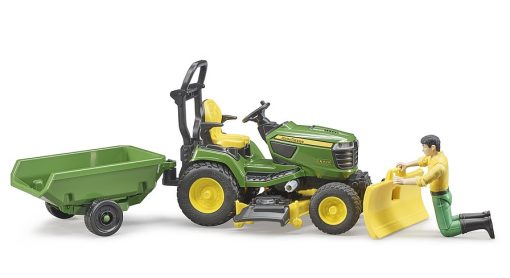 John Deere X949 lawn tractor with trailer - Image 5