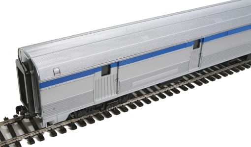 85' Budd Baggage-Railway Post Office - Ready to Run - Via Rail Canada (silver, blue, yellow) - Image 3