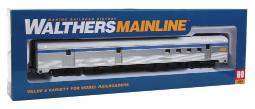 85' Budd Baggage-Railway Post Office - Ready to Run - Via Rail Canada (silver, blue, yellow) - Image 6