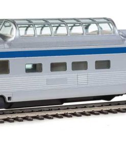 85' Budd Dome Coach - Ready to Run - Via Rail Canada (silver, blue, yellow)