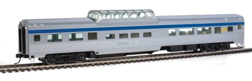 85' Budd Dome Coach - Ready to Run - Via Rail Canada (silver, blue, yellow)