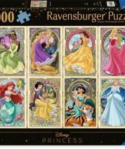 Art Nouveau Princess - 1000 Pieces Puzzle