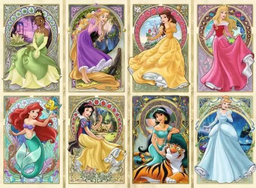 Art Nouveau Princess - 1000 Pieces Puzzle - Image 2