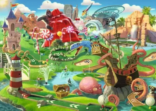Putt Putt Paradise - 500 Pieces Puzzle - Image 2