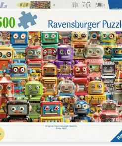 Retro Robots - 500 Pieces Puzzle