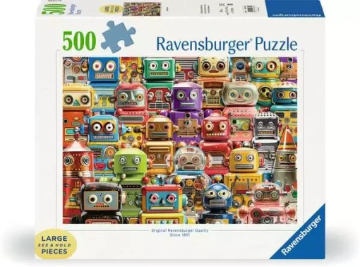 Retro Robots - 500 Pieces Puzzle