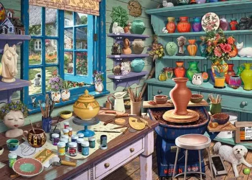Pottery Studio Sanctuary - 500 Pieces Puzzle - Image 2