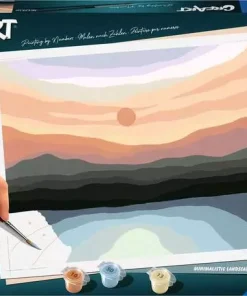 CreArt - Minimalistic Landscape - Paint by numbers for adults