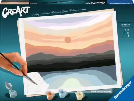 CreArt - Minimalistic Landscape - Paint by numbers for adults
