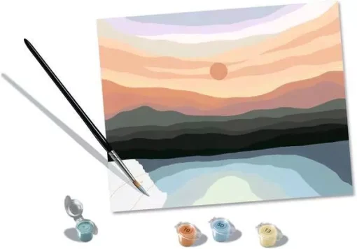 CreArt - Minimalistic Landscape - Paint by numbers for adults - Image 2